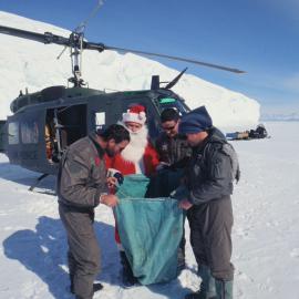 Father Christmas with RNZAF Crew