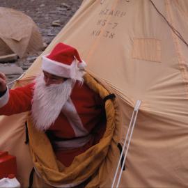 Santa in a Polar Tent