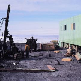 Drilling Foundations for New Freezer