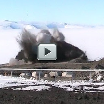 Video - Ross Island Wind Energy Project - Blasting the Foundations