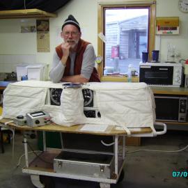  Jim Easson with Macquarie Island Dobson spectrophotometer