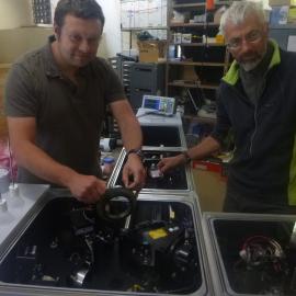 Optical alignment of new Arrival Heights Bruker 125HR at Lauder, New Zealand 