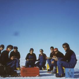 Breakfast at Cape Evans 