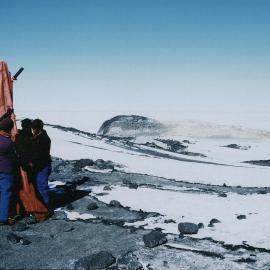 Setting up camp for K032 