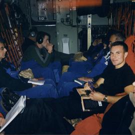 Scientists and other personnel on board Hercules to Antarctica