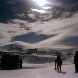 Moving Sample Site behind Scott Base