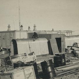 Assembling covered walkway 