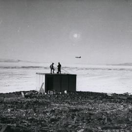 Scott Base temporary hut 