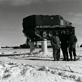 The first vehicle to reach Vostok 20yrs ago stands as a memorial to that gruelling traverse