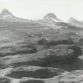 Labyrinth with Olympus Range in background 