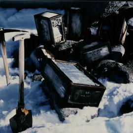 Uncovered cache at Inexpressible Island