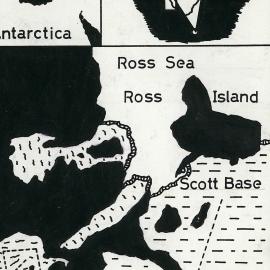 Map showing Scott Base's proximity to Skelton Glacier