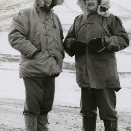 Rear Admiral Dufek and Brigadier W S McKinnion 