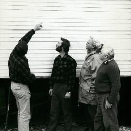 Discussions over a hangar