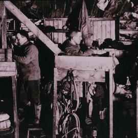 In the interior of Scott's hut