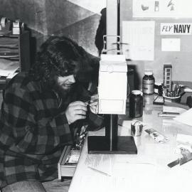 Simon Norman at surface synoptic recording equipment