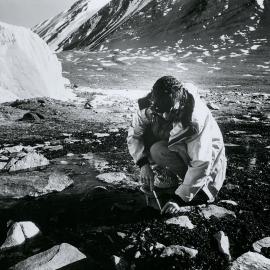 Working at a glaciers edge