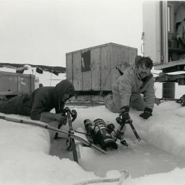 R.O.V off Cape Armitage| generator shed left and NZI wannigan