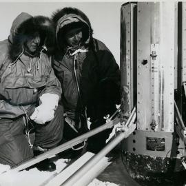 Cpt William J Lanterman head of meteorology| Task Force 43| and Laurie Larson from New Zealand| 