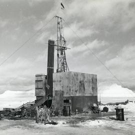 DVDP drilling rig on McMurdo Sound sea ice