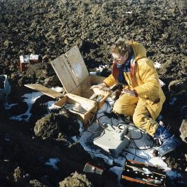 Servicing Bomb station transmitter with RF power meter