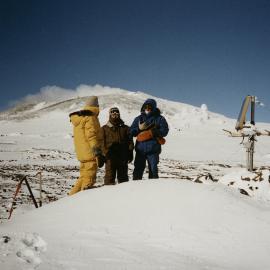 O'Brien, Shimizu, and Kennedy at telemetry transmitter