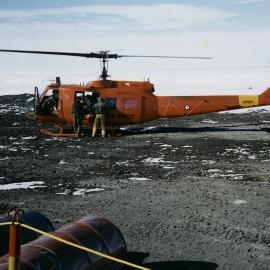 RNZAF helicopter at Scott Base