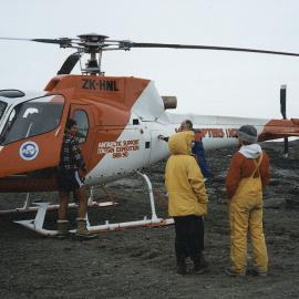 Summer helo work at Scott Base
