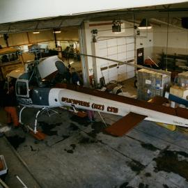 Helicopters (NZ) in Scott Base garage