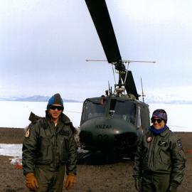 RNZAF 3 Squadron helo and crew
