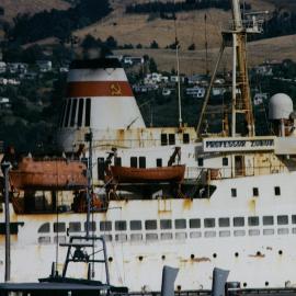 Russian ship in Lyttelton, en route to Antarctica