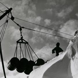 Diesel fuel being unloaded 