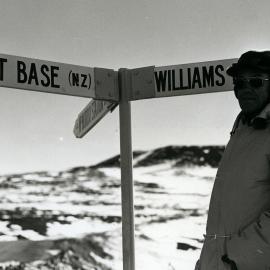 Invited visitor| Harry Julian at AA sign post