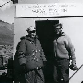 Invited guests| Sir Arthur Porritt and Bill Lucy| at the opening of the summer season at Vanda Station