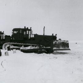 Caterpillar D-8 on shelf at Kainan Bay