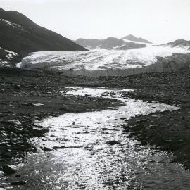 Commonwealth Glacier draining into Lake Fryxell