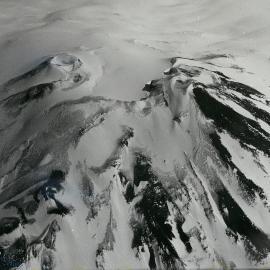 Crater of Mt Melbourne from the air