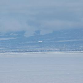Erebus Family flight coming into land at Pegasus Field