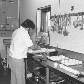 Steve Mosley at work in Scott Base kitchen