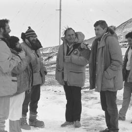 Invited visitors drinking rum