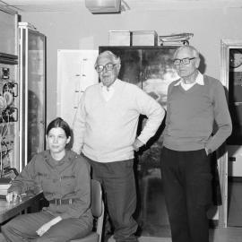 Lord Shackleton and Lord Elworthy in Mac centre