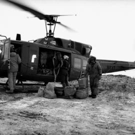 Loading helicopter