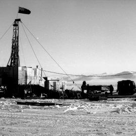 Drilling rig at Butter Point exterior