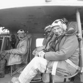 Invited guests| Jim Bolger (Prime Minister of NZ)| Dave geddes| and Margaret Austin in helo