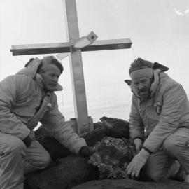 Visitors at Erebus memorial