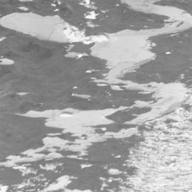 Dirty ice freshwater system| from helo| biggest in McMurdo sound