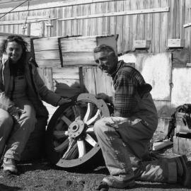 Lynne Campbell and Karel Peters at Cape Royds