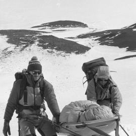 Survival training| Jo (USAP)| and Jo Straker| go down with Tracey| in sledge