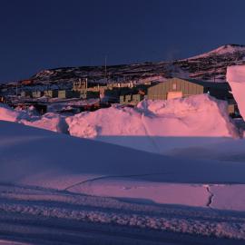 Scott Base from Pressure Ridges