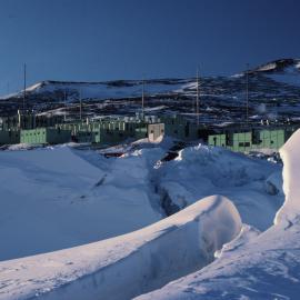 Scott Base from Pressure Ridges